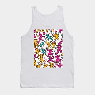 People in Panic - Graffiti Abstract Art Tank Top